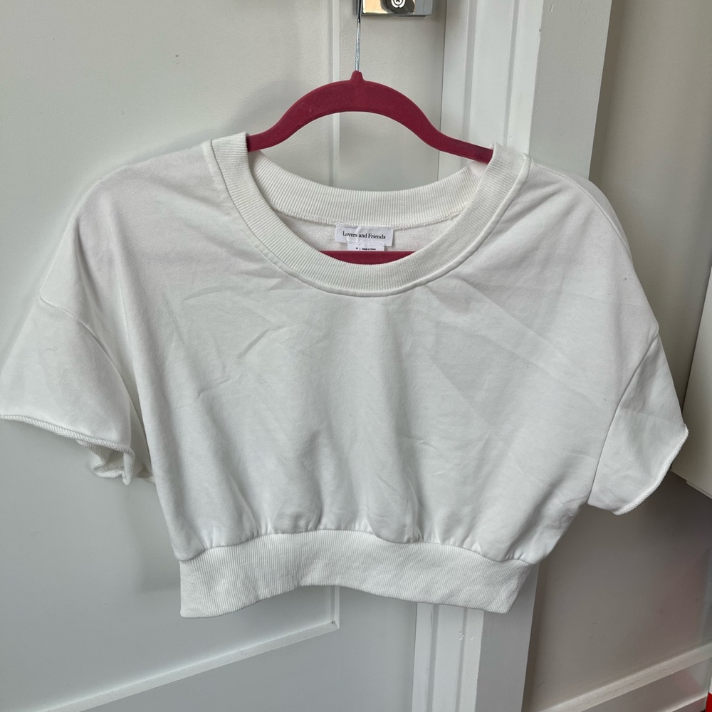 White Cropped T-Shirt